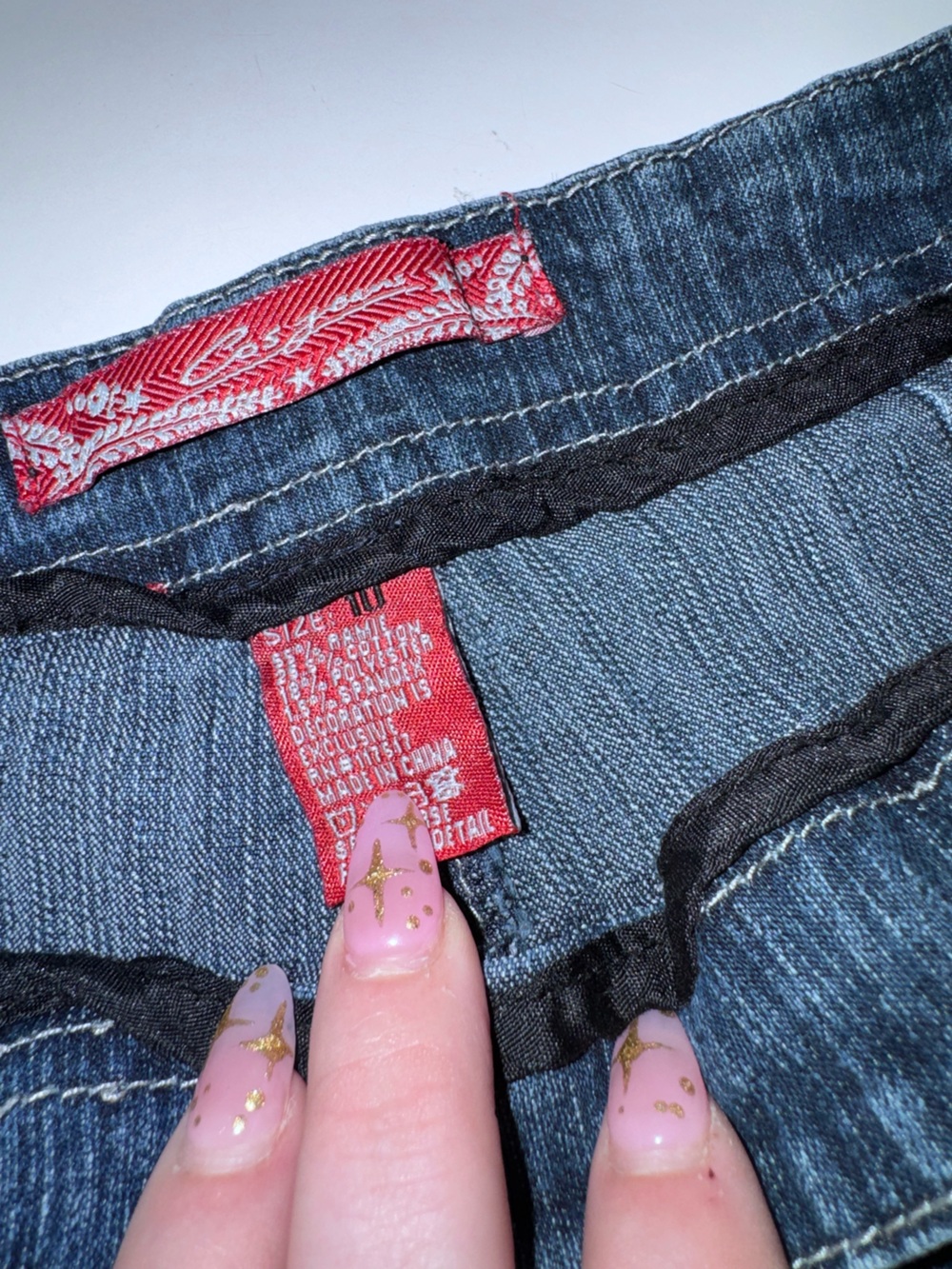 COS Women's Flare Jeans in Dark Blue Denim - Picture 3 of 6